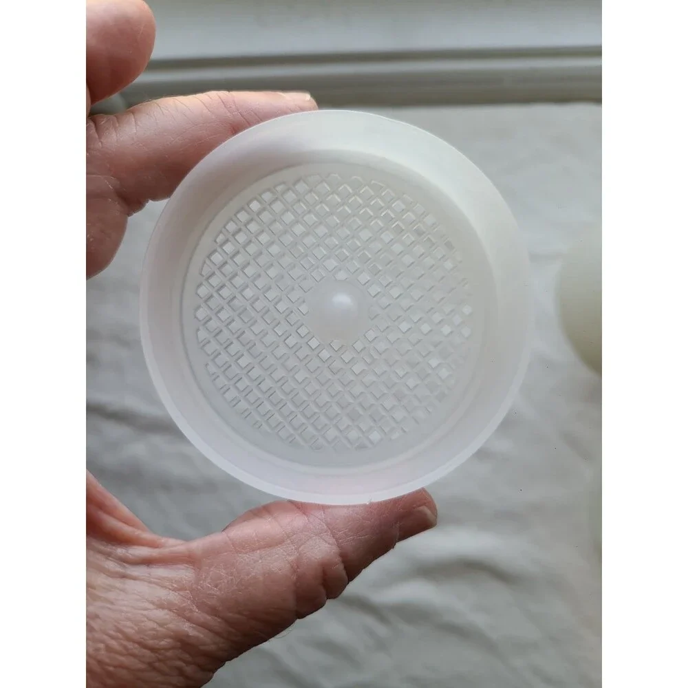 Vtg Tupperware Jifi-Sift Hourglass Powdered Sugar Cocoa Flour Sifter Complete